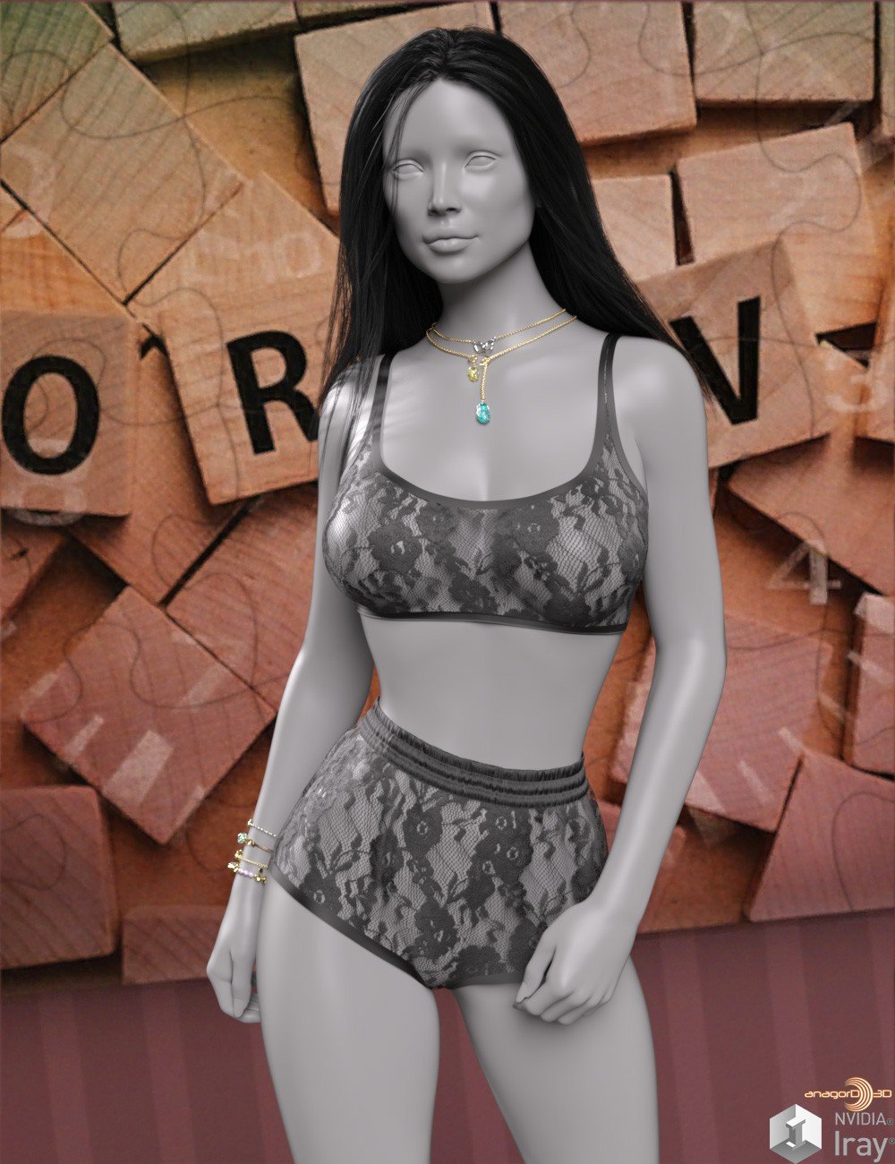 VERSUS - dForce Joyful Underwear Genesis 8-8.1F and G9 by: Anagord, 3D Models by Daz 3D