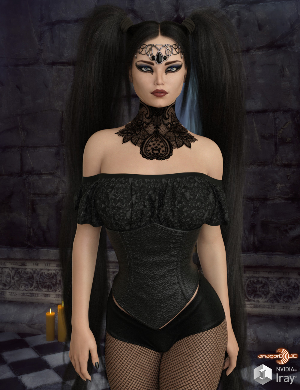 Versus Dforce Infamous Corset Ii For Genesis 8 And 8 1f Daz 3d