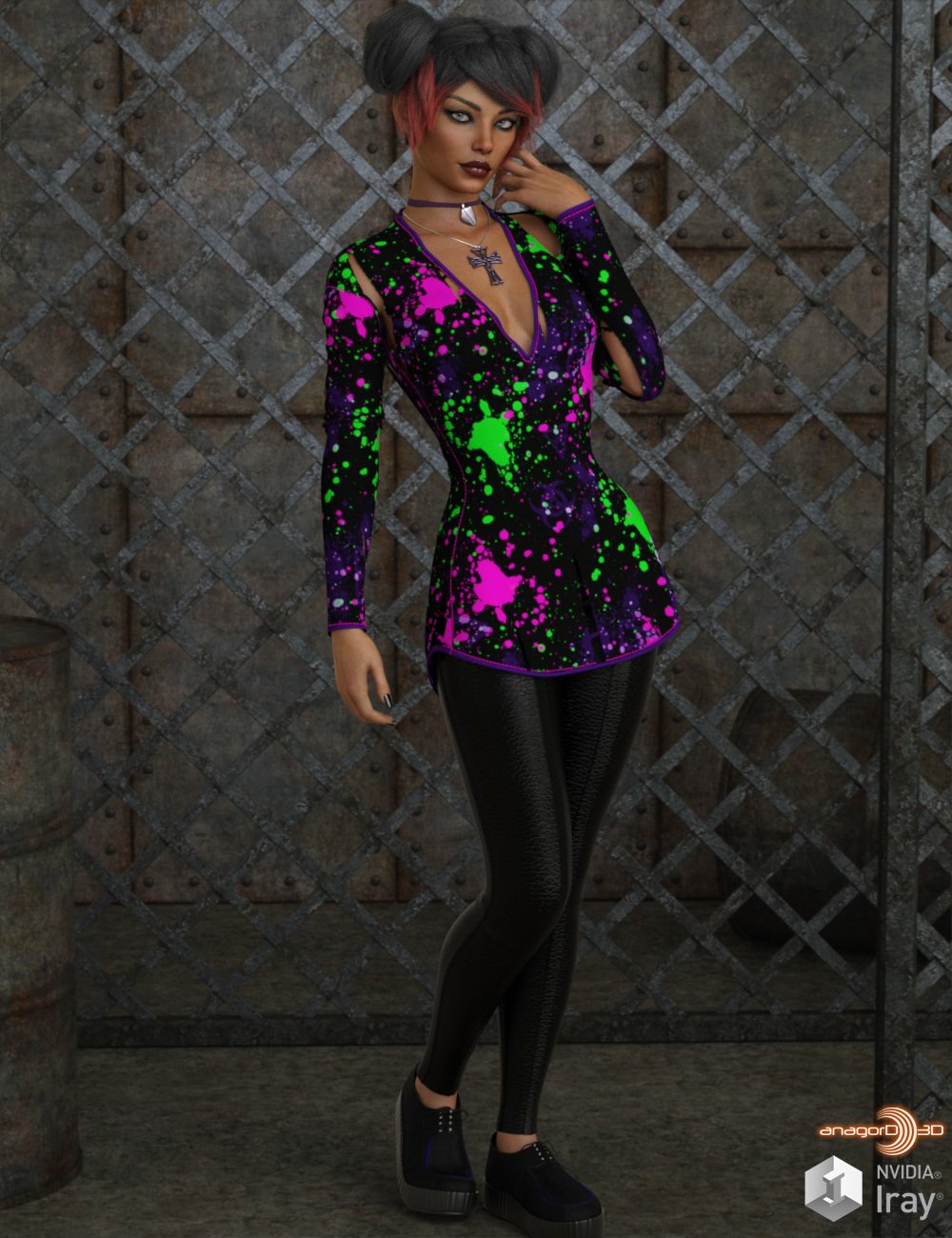 VERSUS - dForce Flex Dress for Genesis 8 Females by: Anagord, 3D Models by Daz 3D