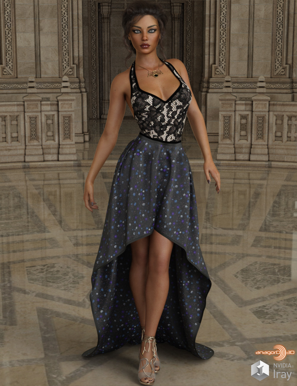 VERSUS - dForce Exalted Dress for Genesis 8 Females by: Anagord, 3D Models by Daz 3D