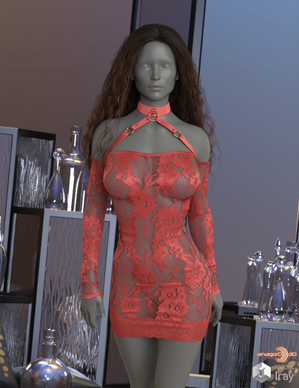 VERSUS - dForce Empower Dress for Genesis 8 and 8.1 Females by: Anagord, 3D Models by Daz 3D