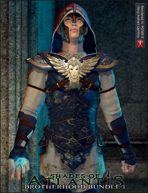 Shades of Atlantis Brotherhood Bundle 1 by: Arien, 3D Models by Daz 3D