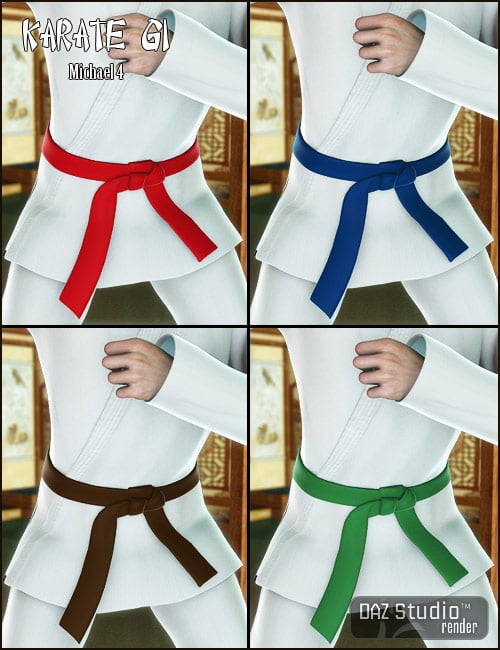 Karate Gi M4 by: Mada, 3D Models by Daz 3D