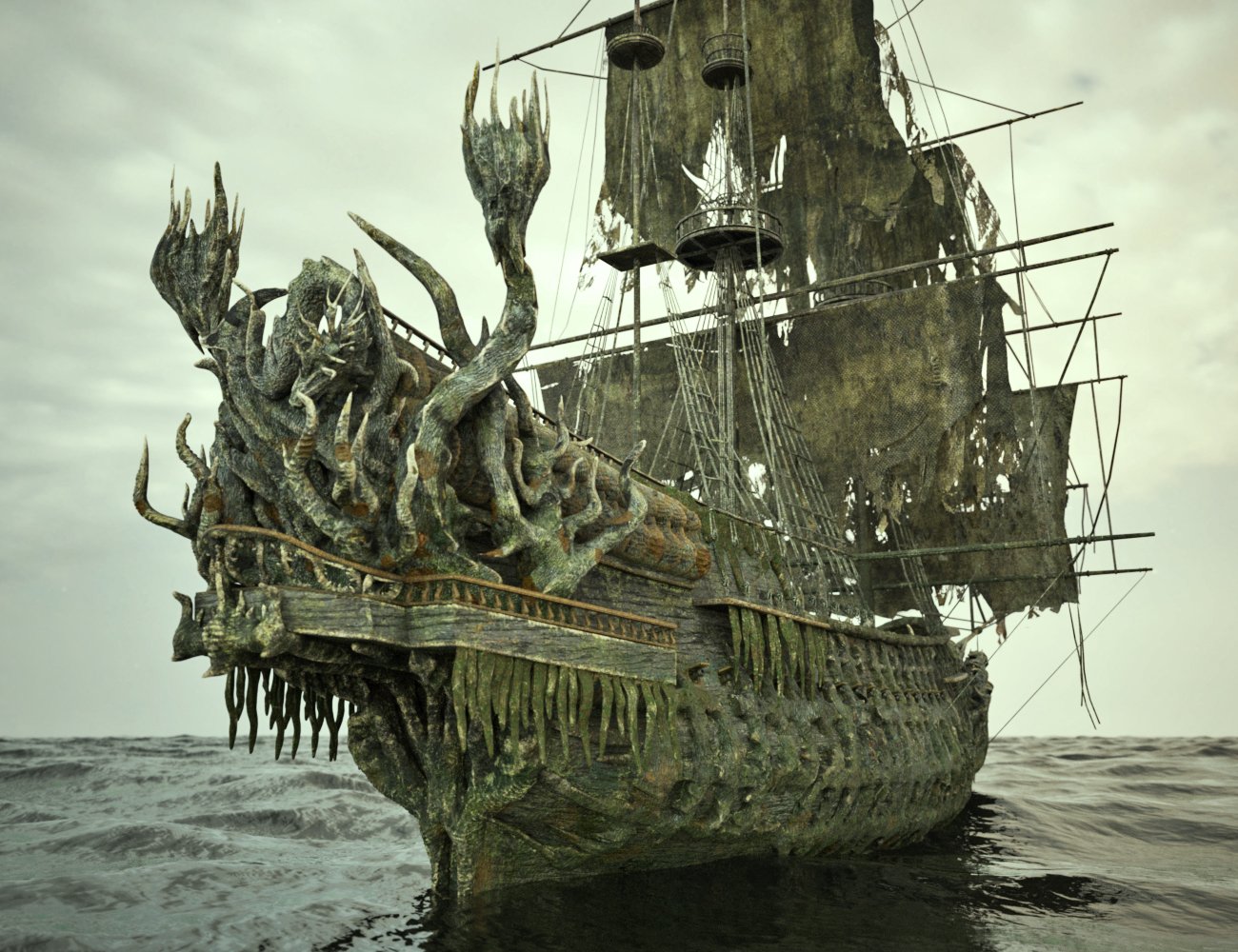 XI Dreaded Pirate Ship | Daz 3D