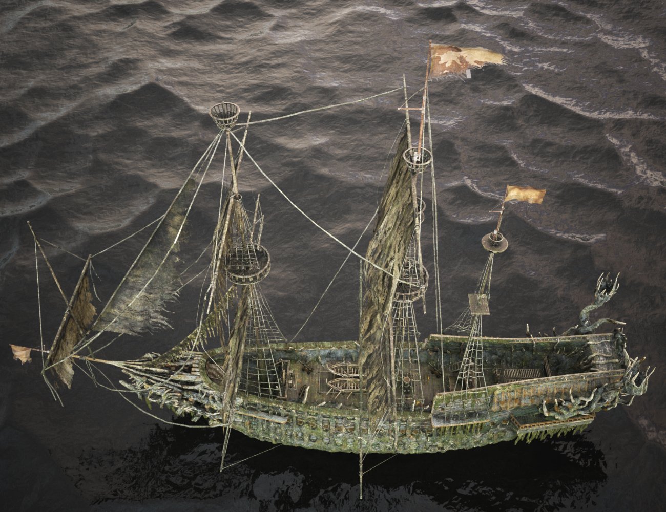 XI Dreaded Pirate Ship | Daz 3D