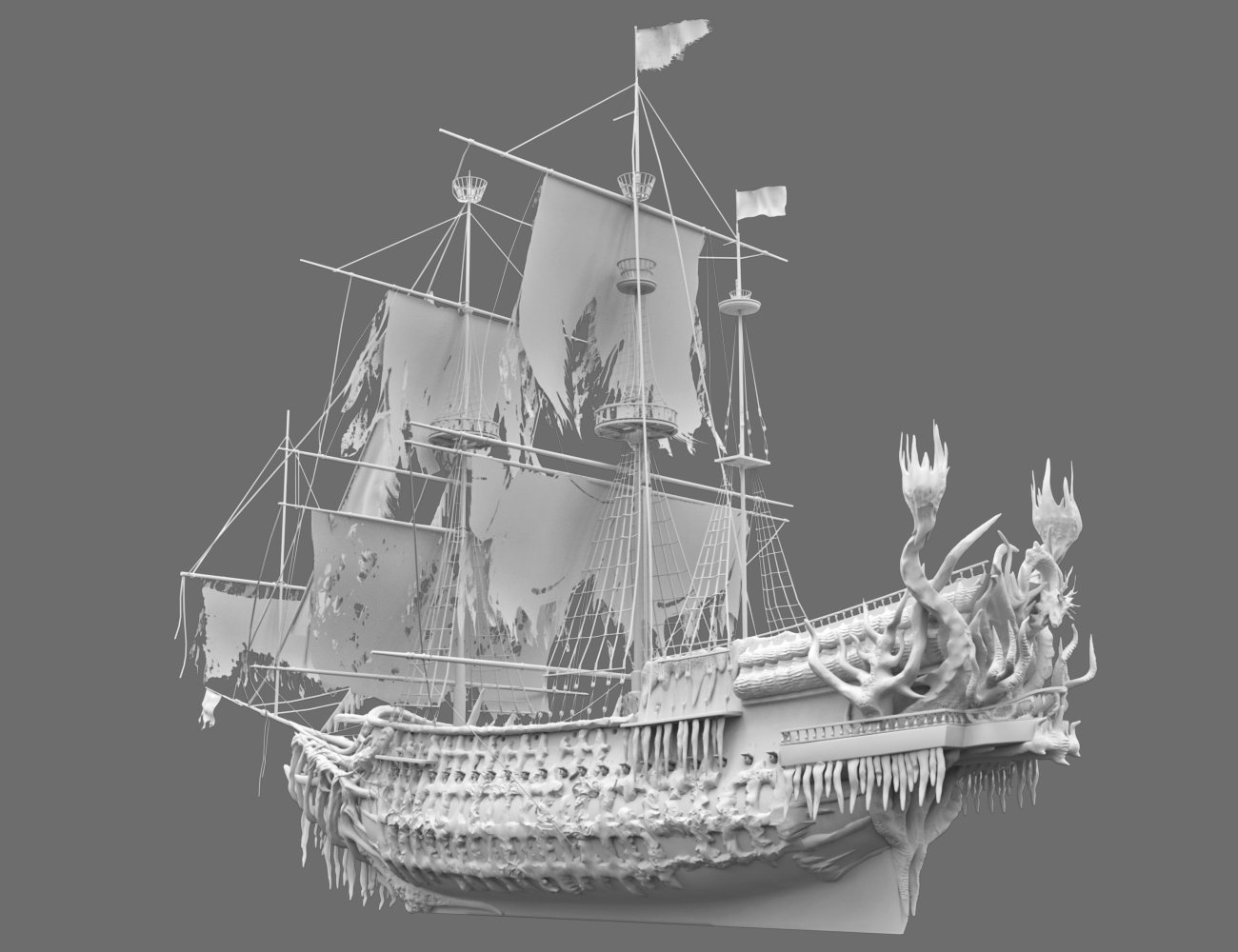 XI Dreaded Pirate Ship | Daz 3D