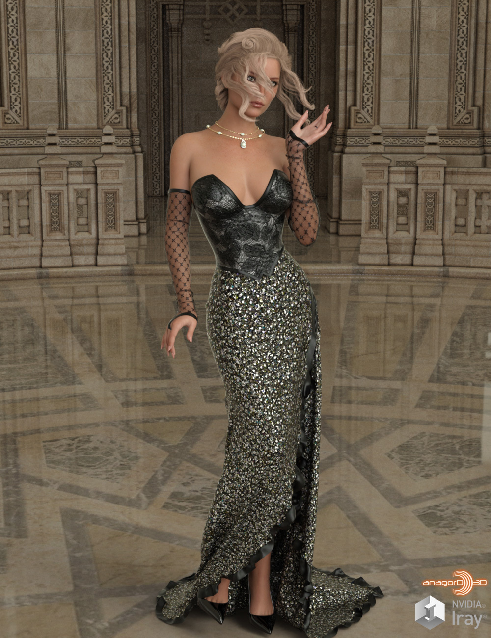 VERSUS - dForce Deadly Bride for Genesis 8 Females by: Anagord, 3D Models by Daz 3D