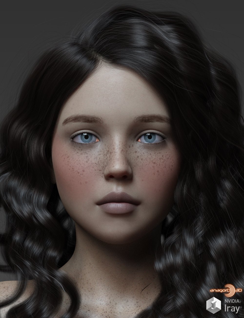 Teen Srna G8F by: Anagord, 3D Models by Daz 3D