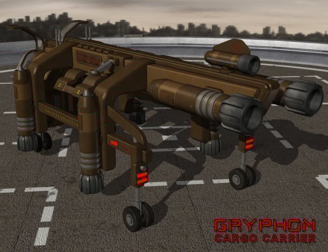 Gryphon Cargo Carrier Daz 3D