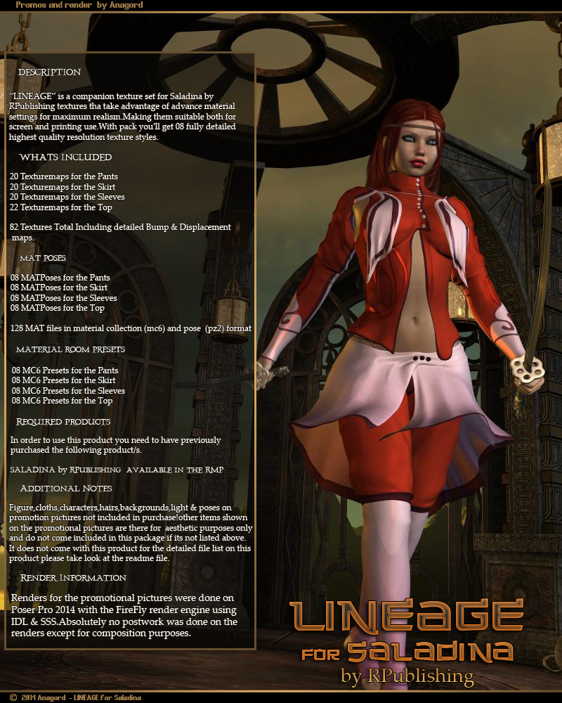 LINEAGE for Saladina by: Anagord, 3D Models by Daz 3D