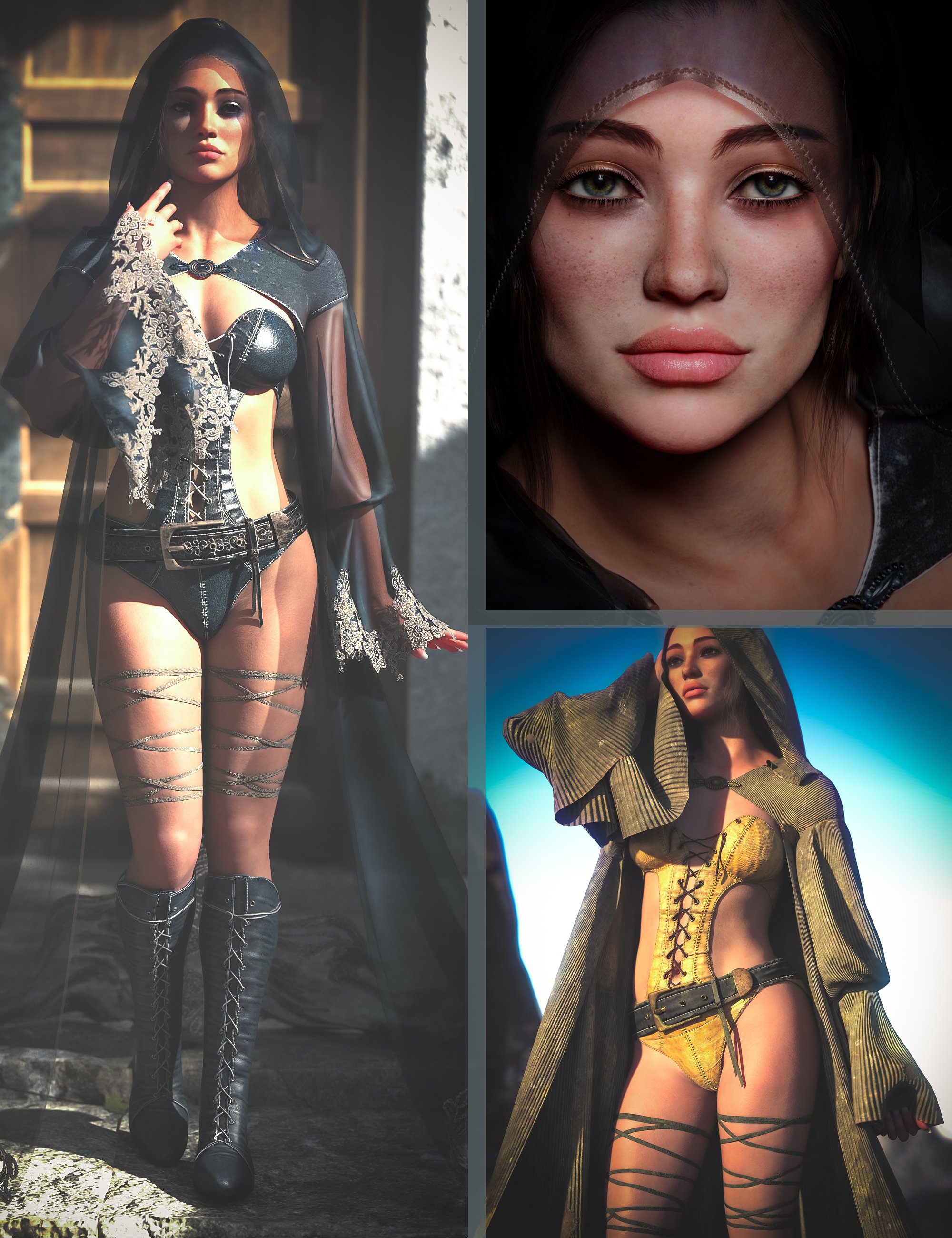 CB Narel HD Character, Clothing and Texture Expansion for Genesis 9 by: CynderBlue, 3D Models by Daz 3D