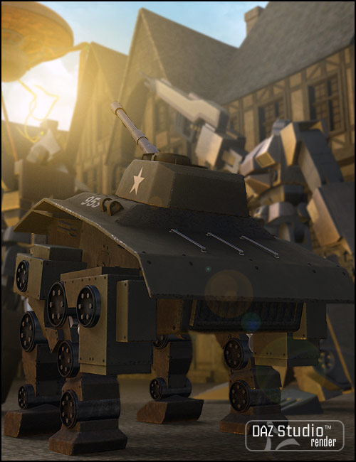 Quad Tank by: Valandar, 3D Models by Daz 3D