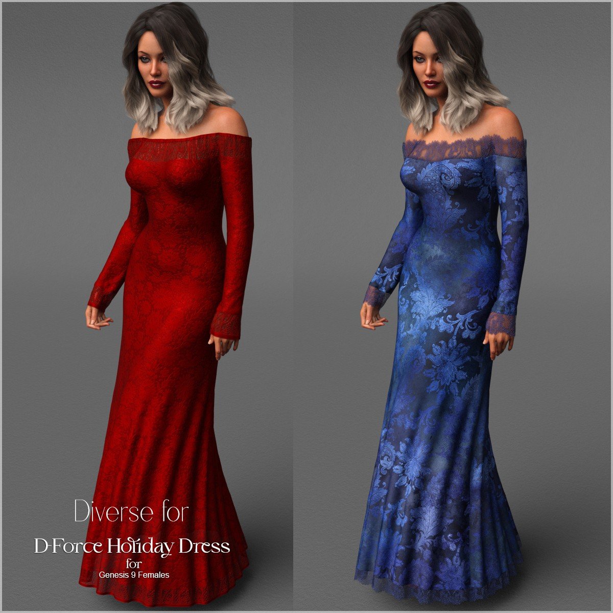 Diverse for D-Force Holiday Dress for G9 by: antjeadarling97, 3D Models by Daz 3D