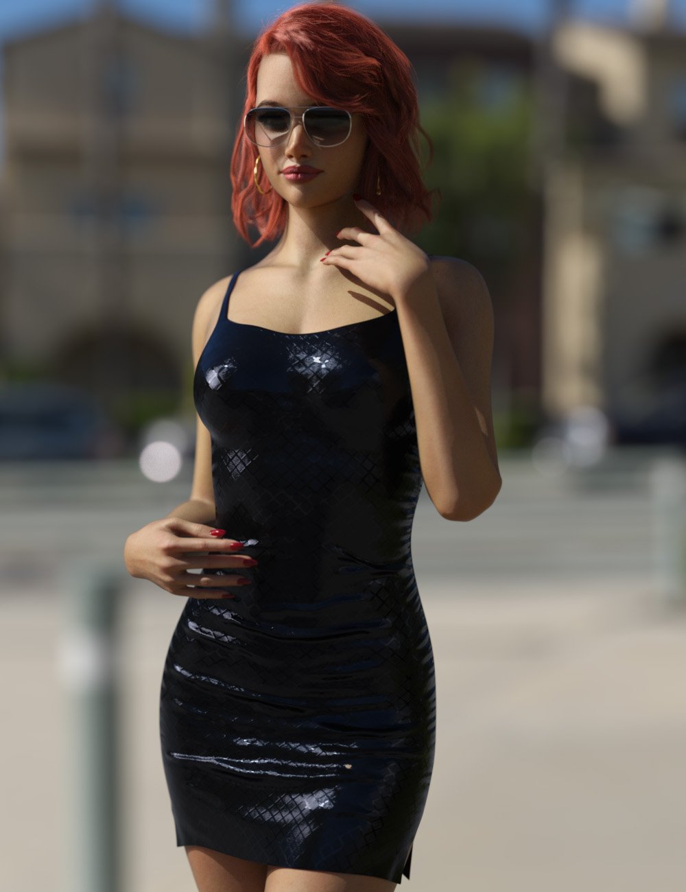 dForce Bodycon Tank Dress for Genesis 9