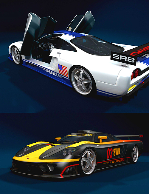 SR8 Supercar by: Dreamscape-Creations, 3D Models by Daz 3D