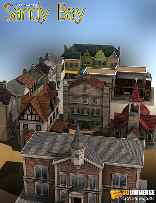 Village Buildings by: 3D Universe, 3D Models by Daz 3D