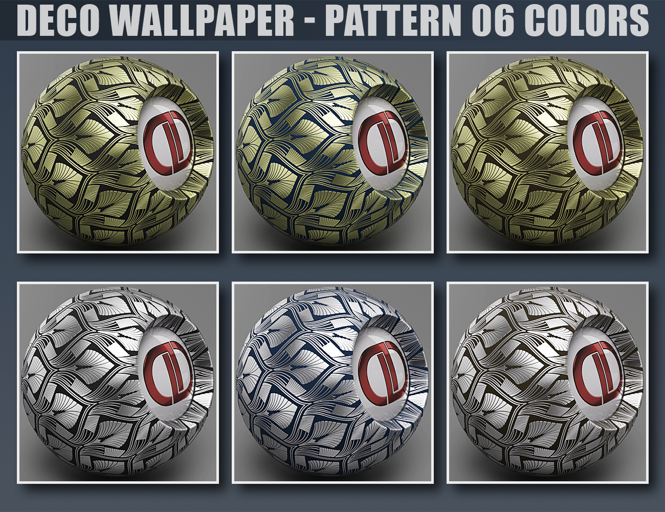 DD PBR Deco Wallpaper Shaders for Iray Vol 2 | Daz 3D