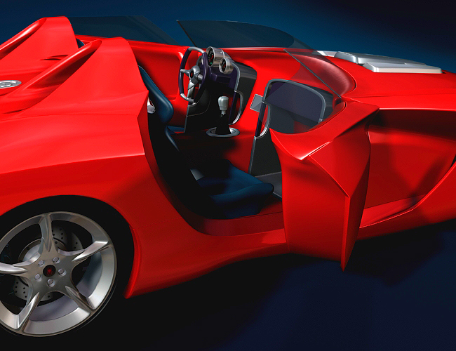 Red Spyder Sportscar by: Dreamscape-Creations, 3D Models by Daz 3D