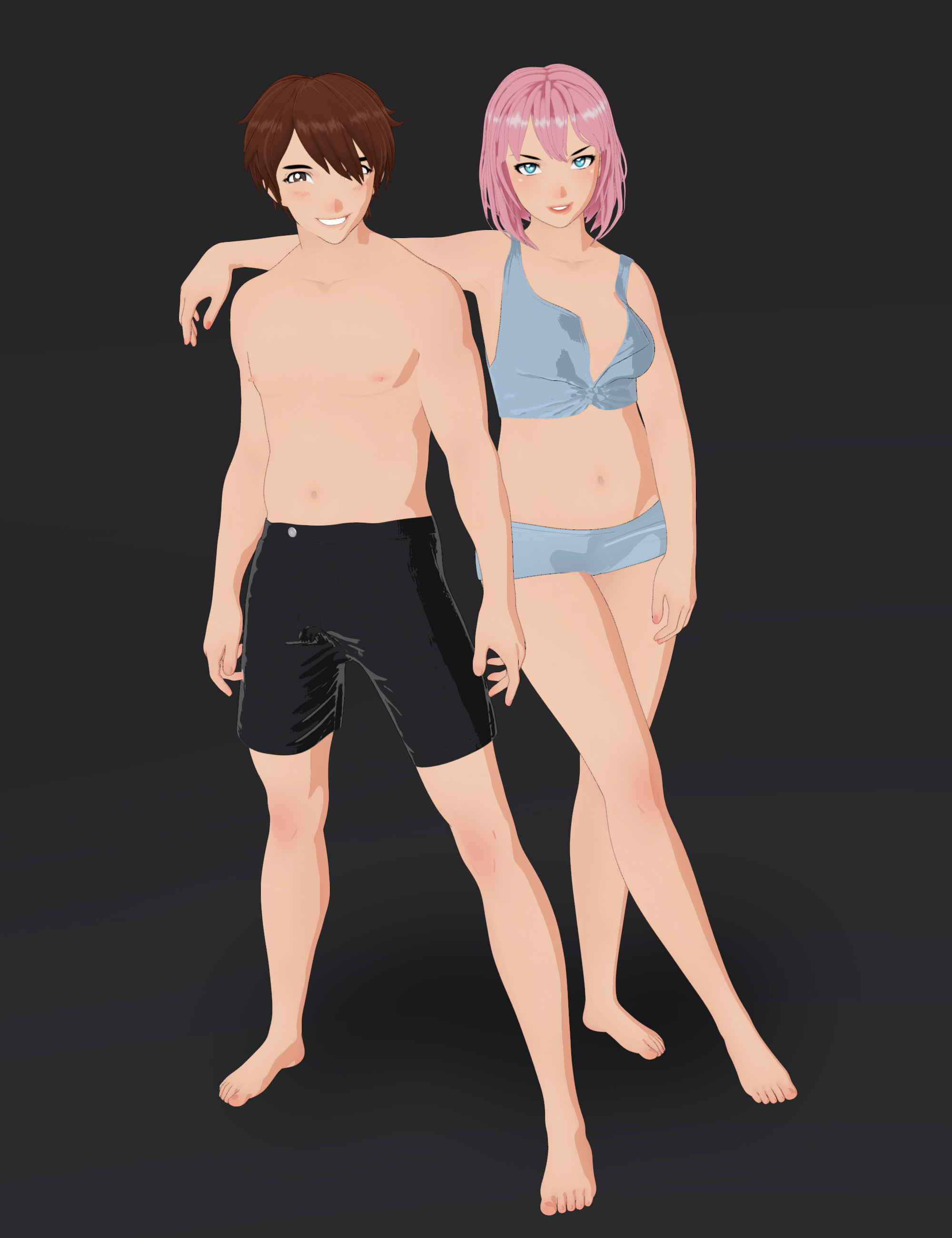 Genesis 9 Anime Head and Body Shapes by: , 3D Models by Daz 3D