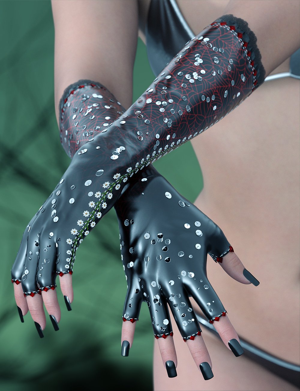 Horri'Belle Geoshell Gloves Builder for Genesis 9