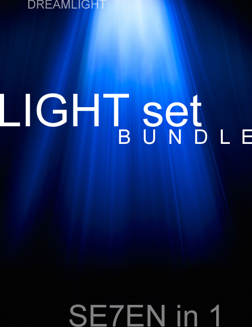 Dreamlight Light Set Bundle - 7 in 1 by: Dreamlight, 3D Models by Daz 3D