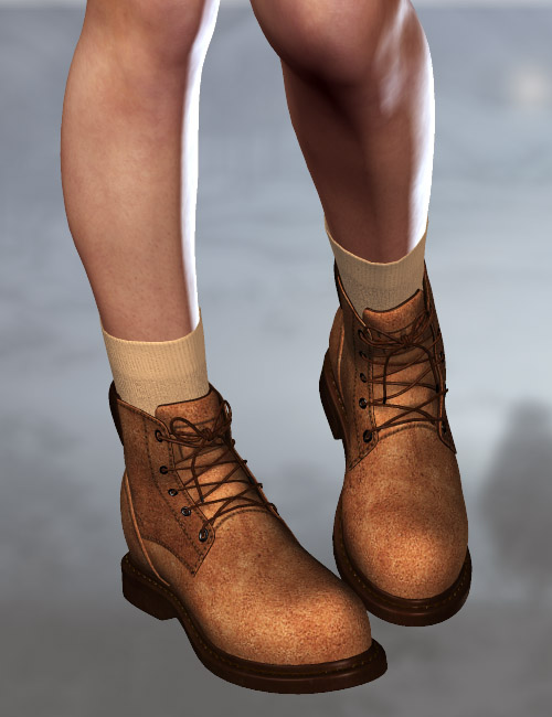 WorkBoots For V4 by: dx30, 3D Models by Daz 3D