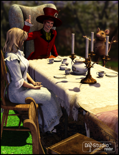 A Curious Tea Poses by: Digiport, 3D Models by Daz 3D