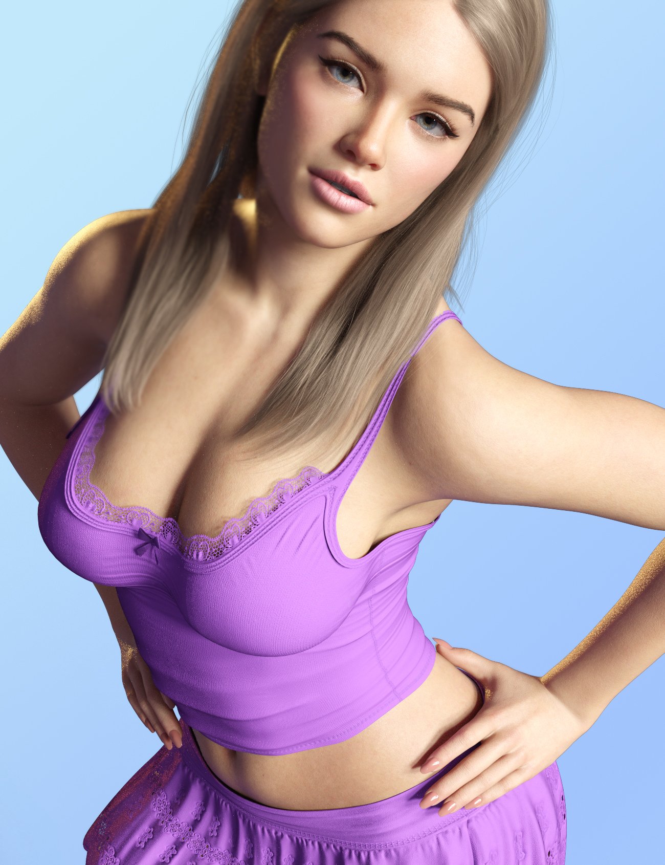 dForce X-Fashion Floral Outfit for Genesis 8, 8.1 and Genesis 9