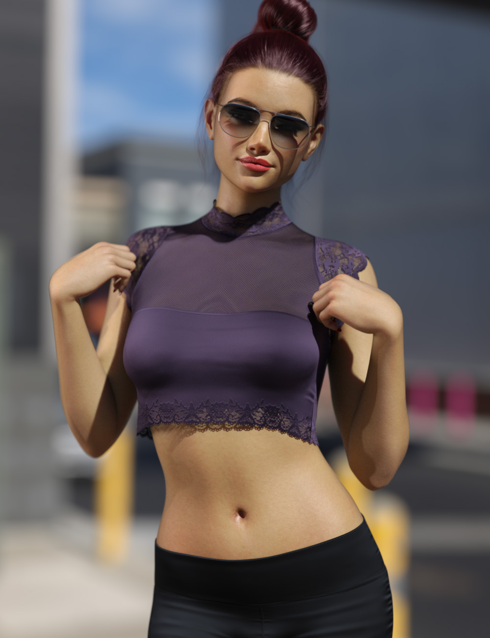 dForce Little Lacy Midriff Genesis 9