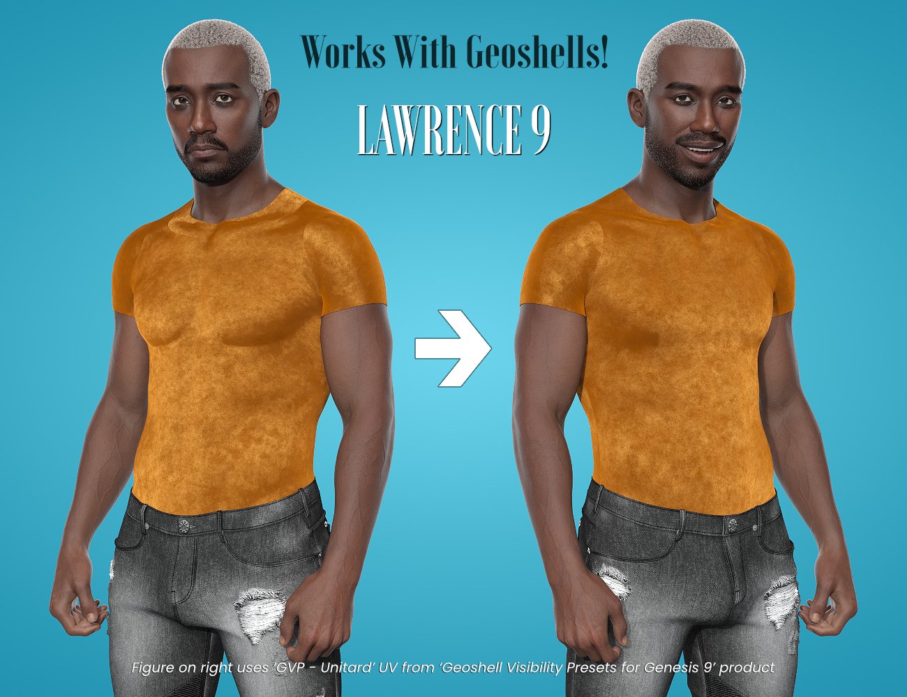 GVP Chest Smoothing Morphs for Genesis 9 - Volume 2