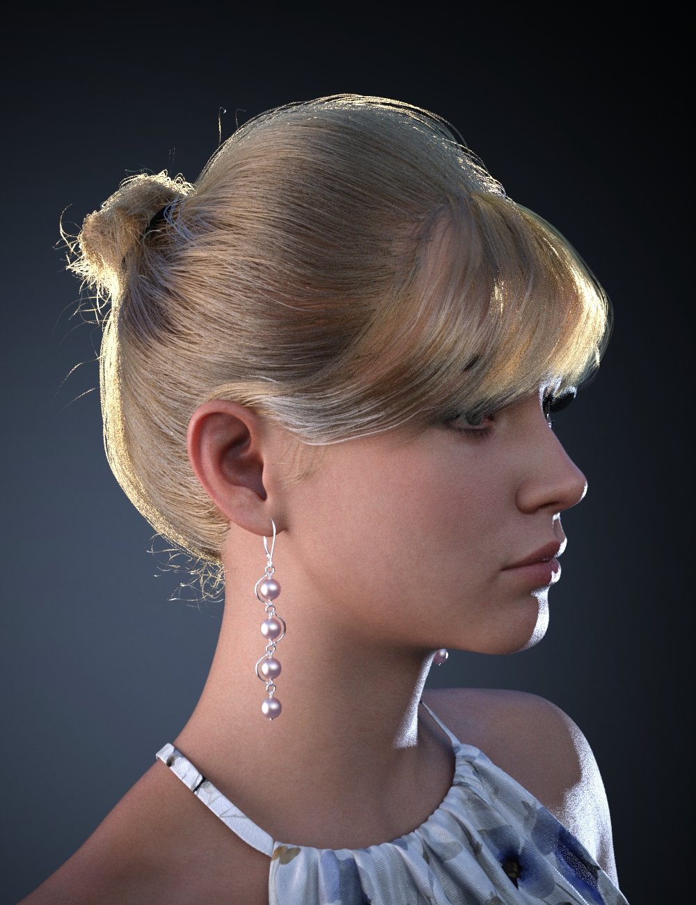 dForce Juliette Casual Updo for Genesis 9