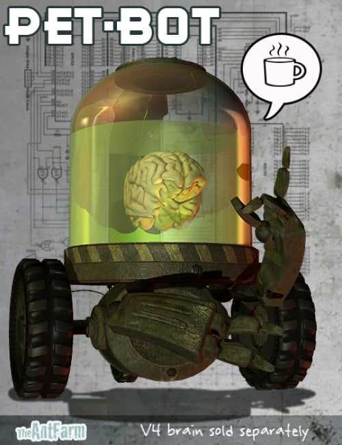 Pet Bot Pet Bot by: The AntFarm, 3D Models by Daz 3D