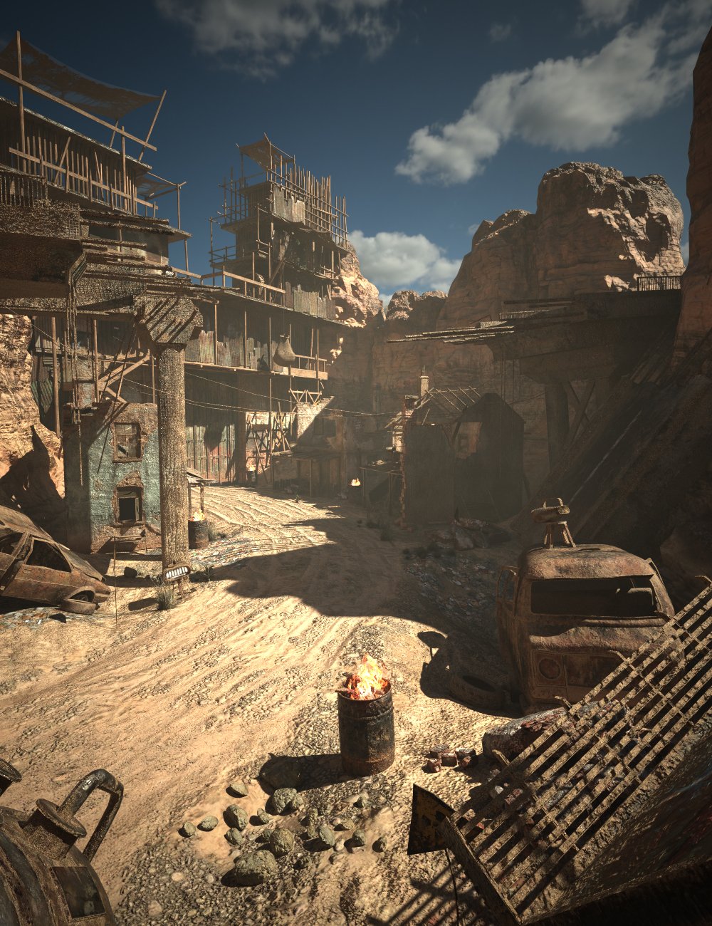 XI Barren Land by: Xivon, 3D Models by Daz 3D