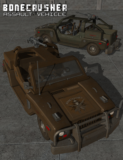 BoneCrusher Assault Vehicle by: Nightshift3D, 3D Models by Daz 3D