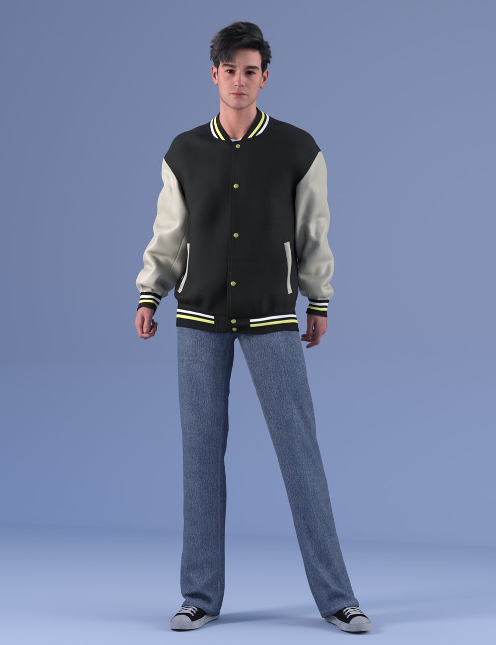 dForce HnC24 Baseball Jacket Outfits for Genesis 9