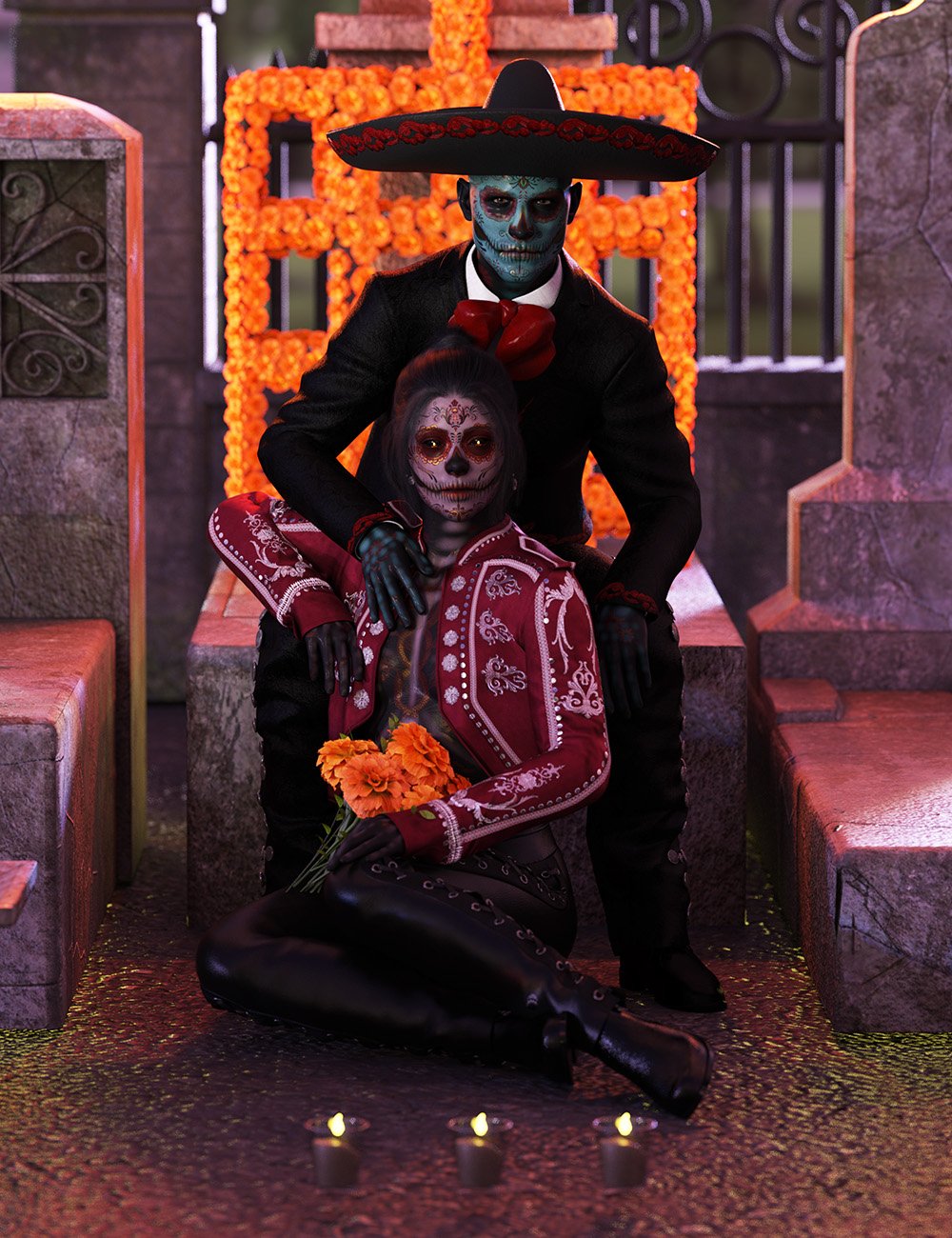 Los Muertos Poses for Genesis 9