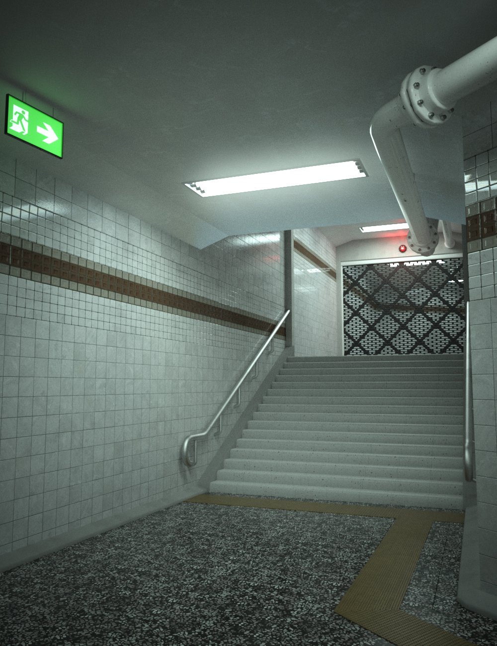 Subway Passageway by: Dimidrol, 3D Models by Daz 3D