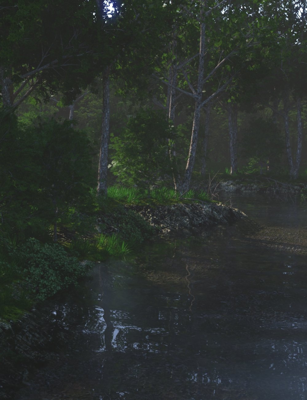 Forest Creek by: JeffersonAF, 3D Models by Daz 3D