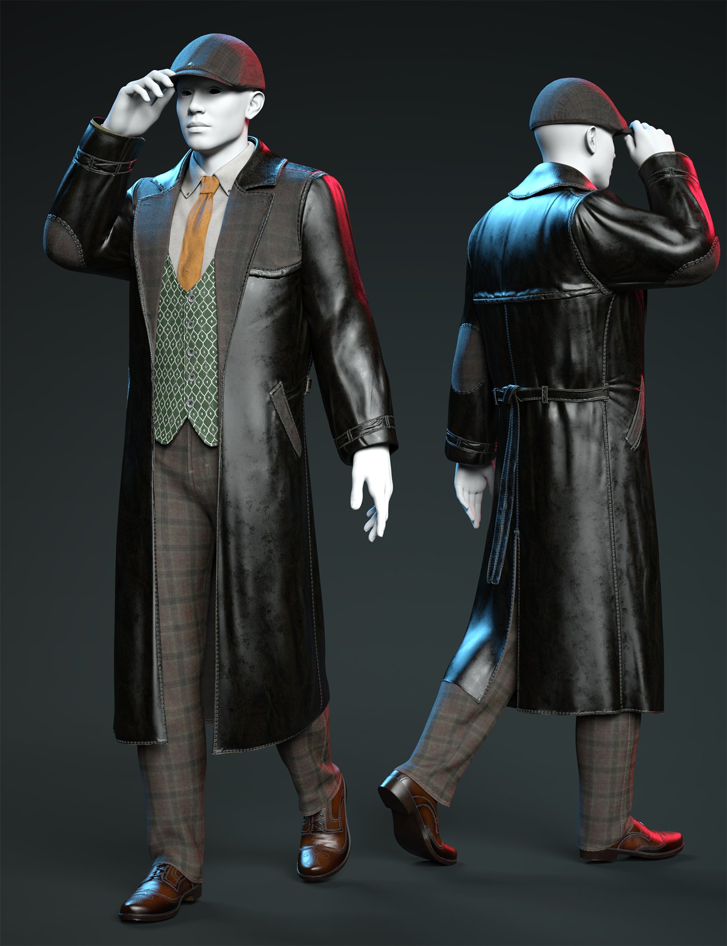 dForce Detective Outfit Texture Add-On
