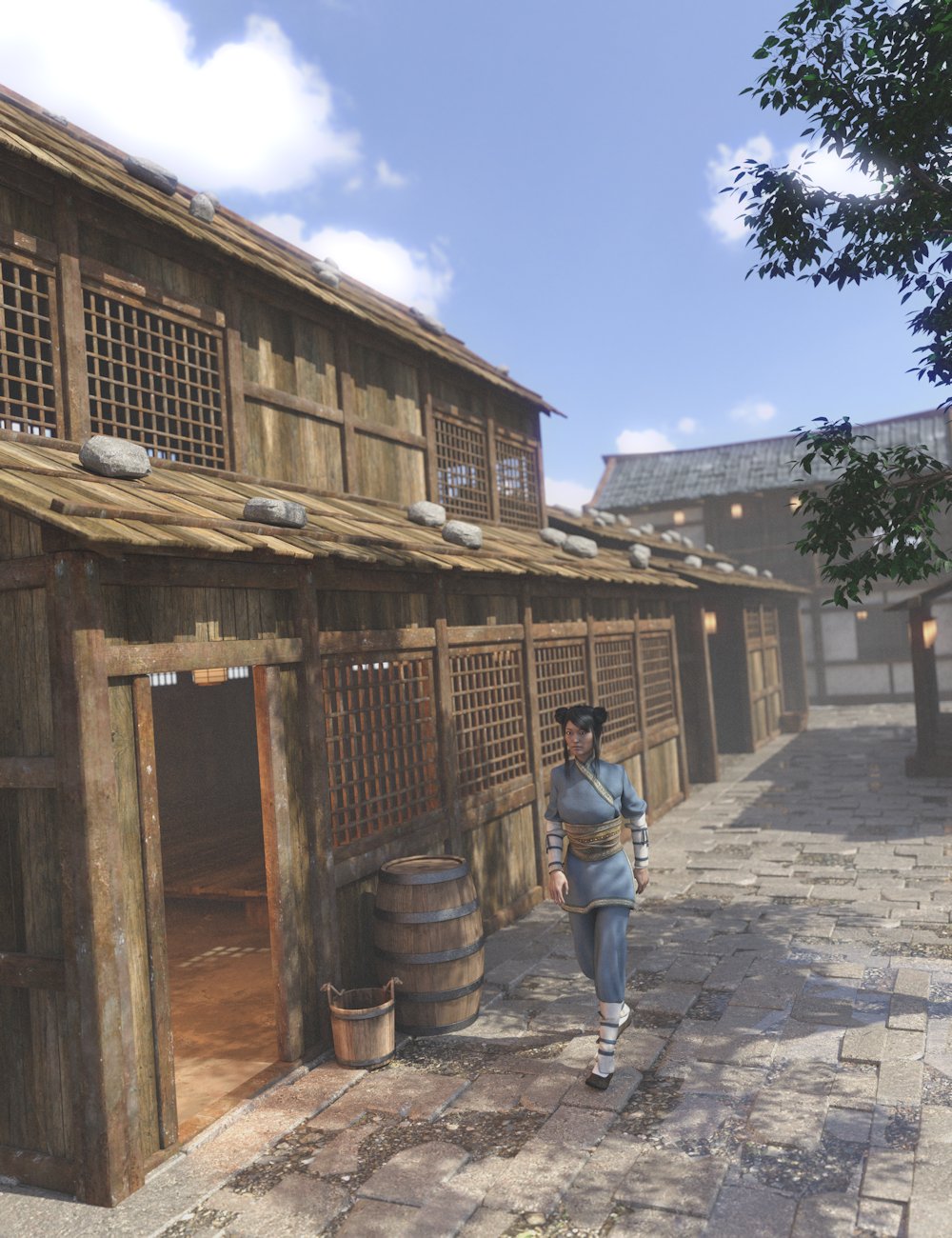 Asian City Buildings 1