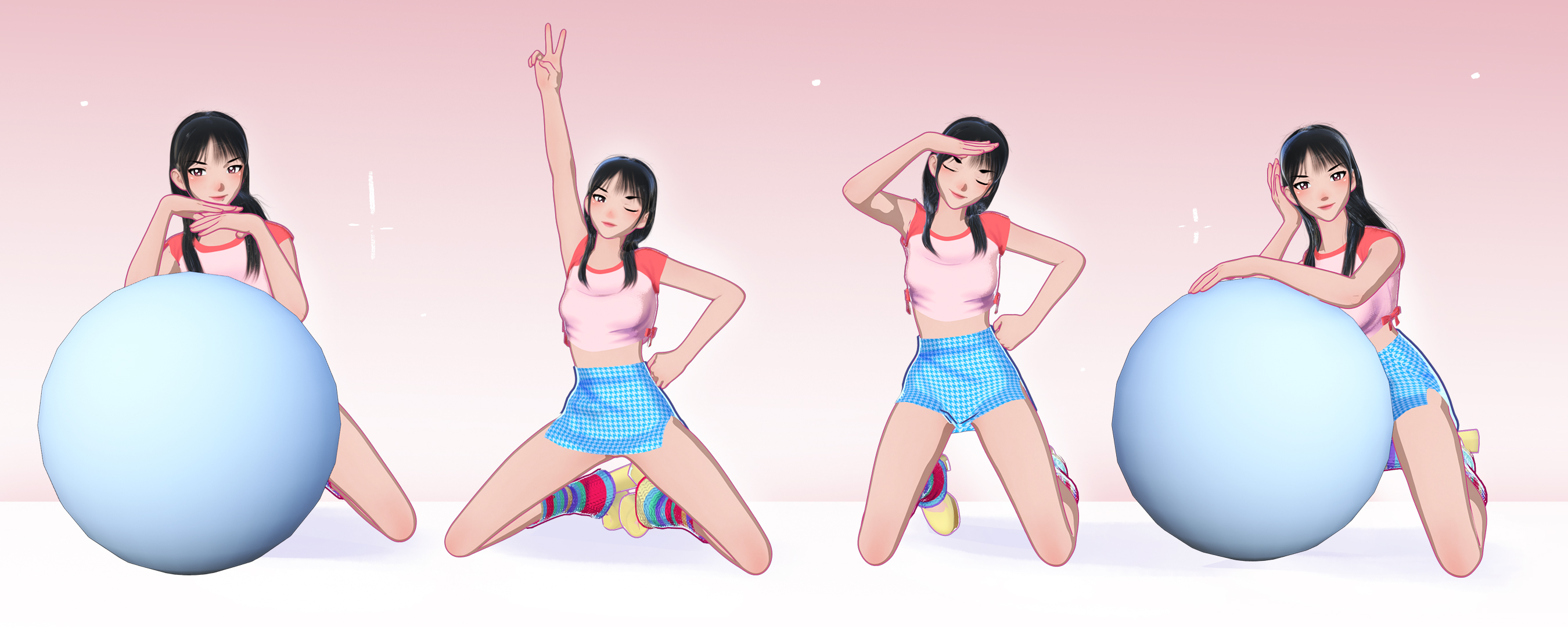 LA Takeshita Poses for Genesis 9 Anime Feminine