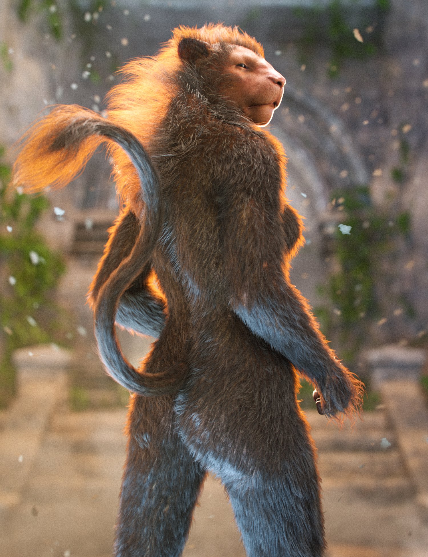 LI Wolfsbane Fur - Addons by: Laticis Imagery, 3D Models by Daz 3D