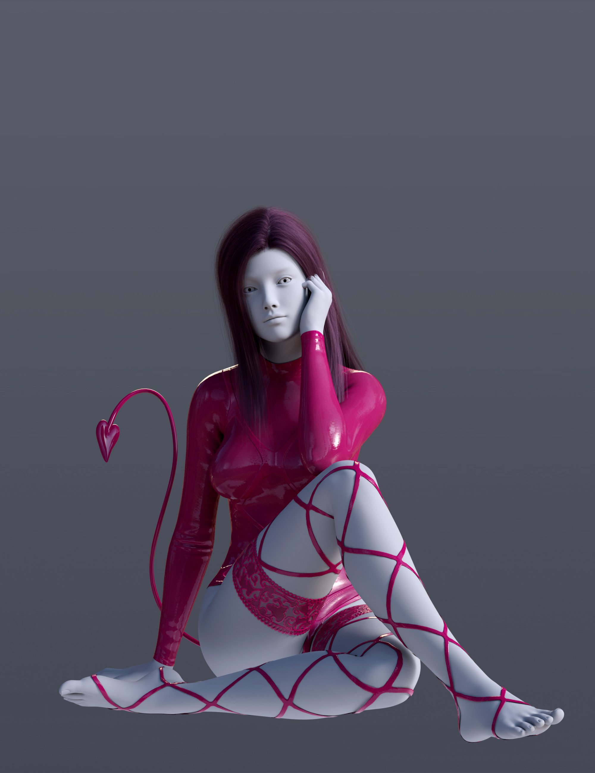 BS Sheer Succubus Bodysuit for Genesis 9