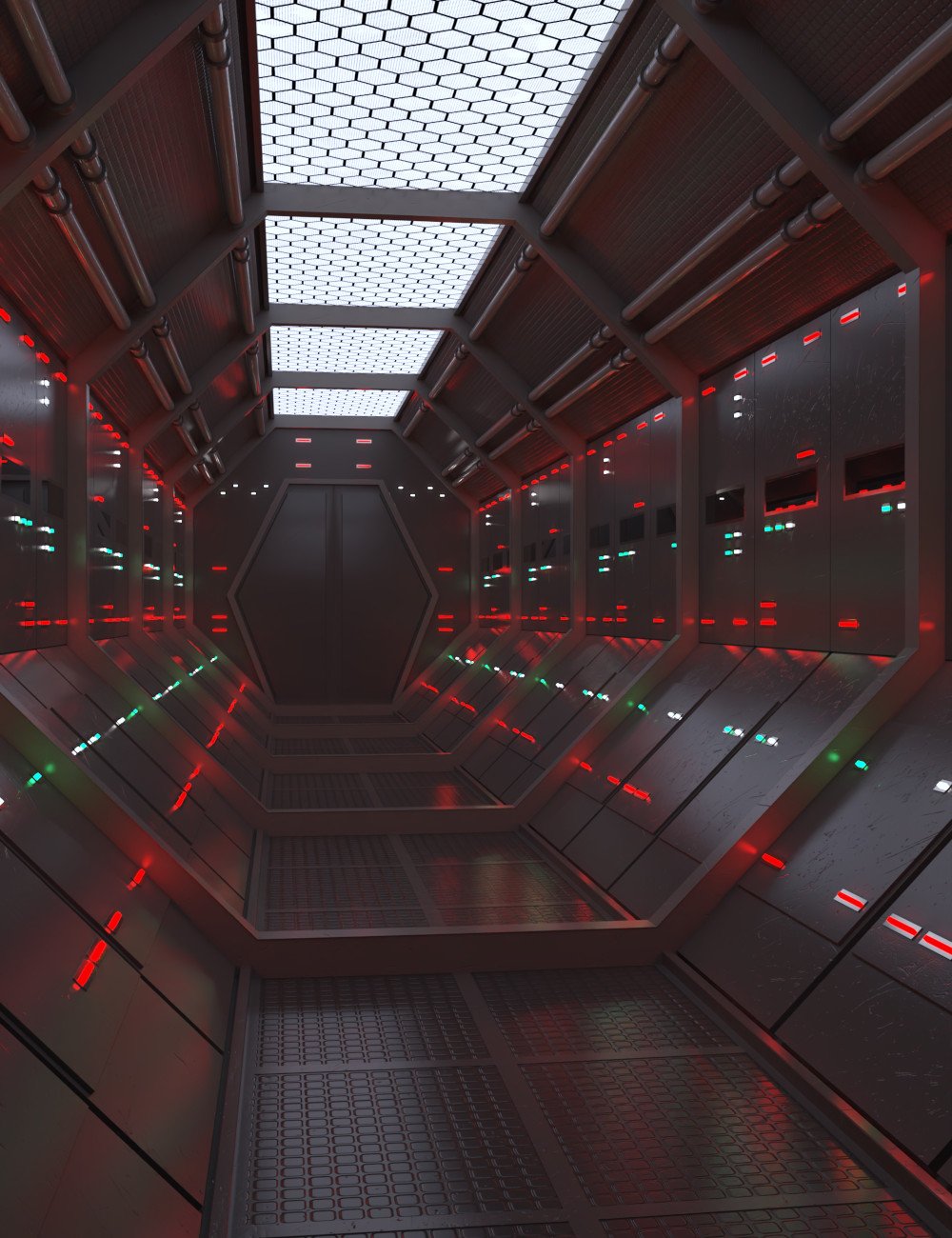 Sci-Fi Station Corridor | Daz 3D