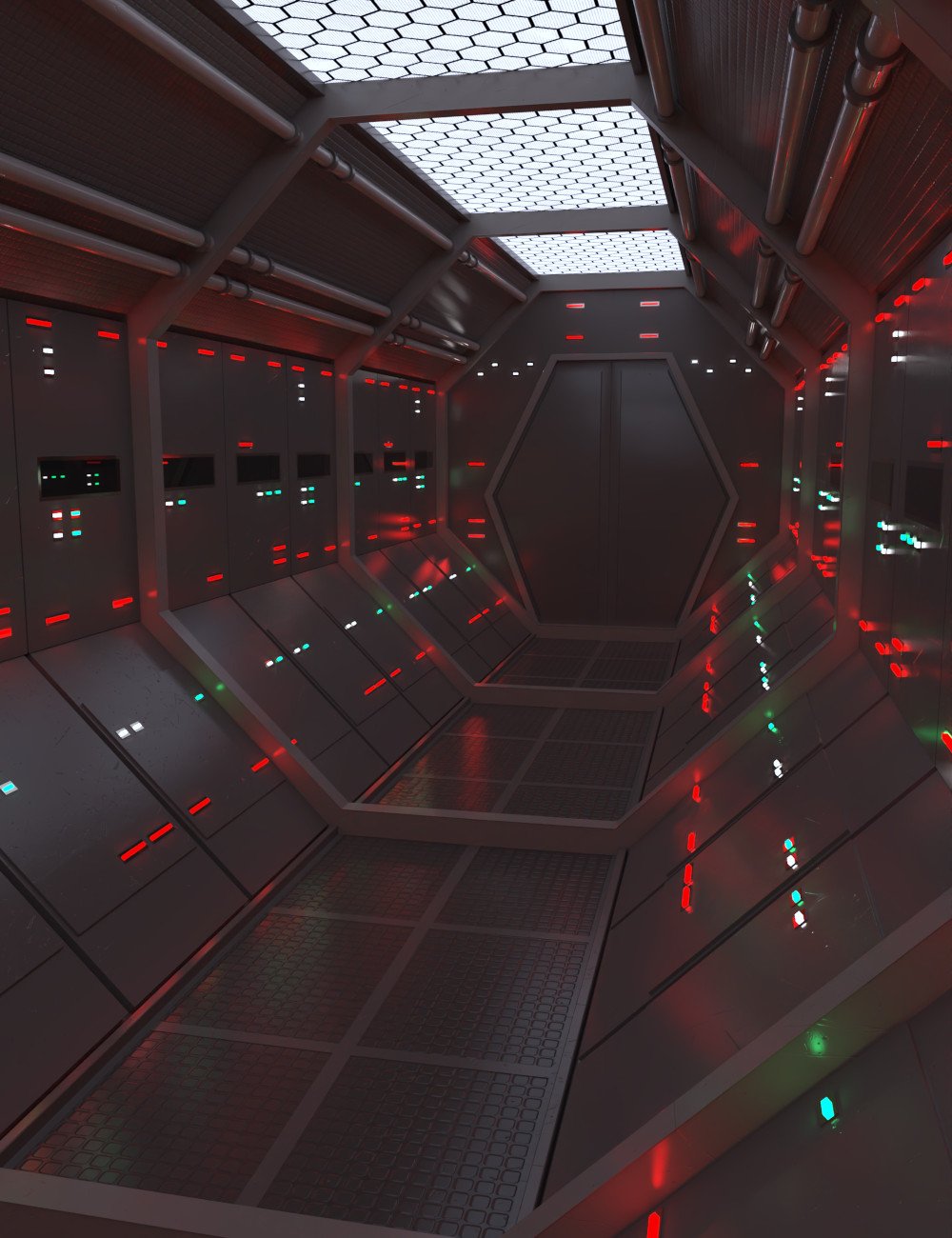 Sci-Fi Station Corridor | Daz 3D