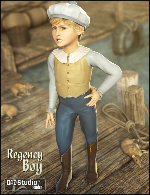 Regency Boy for Kids 4 by: Ravenhair, 3D Models by Daz 3D