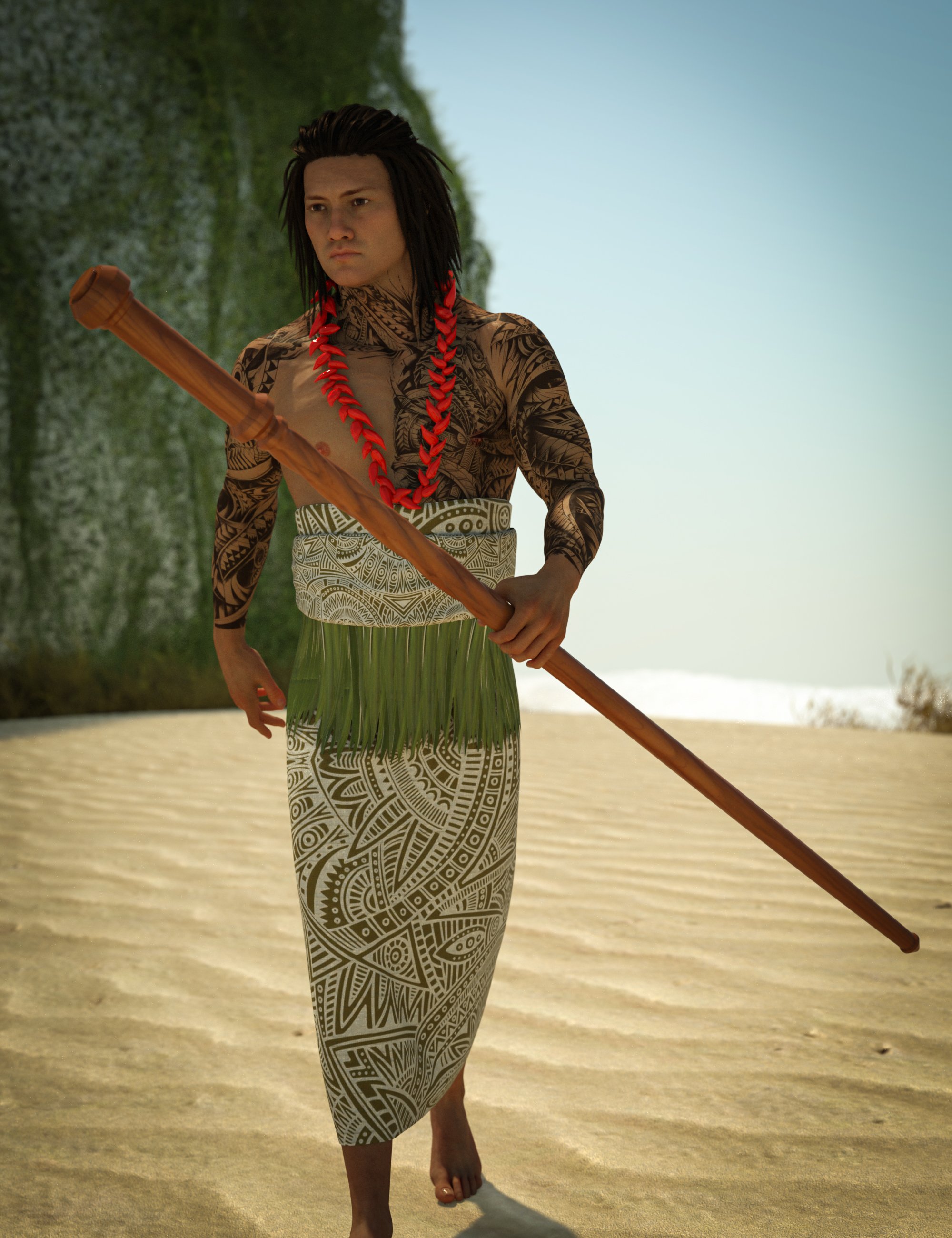 AH dForce Samoan Outfit For Genesis 9