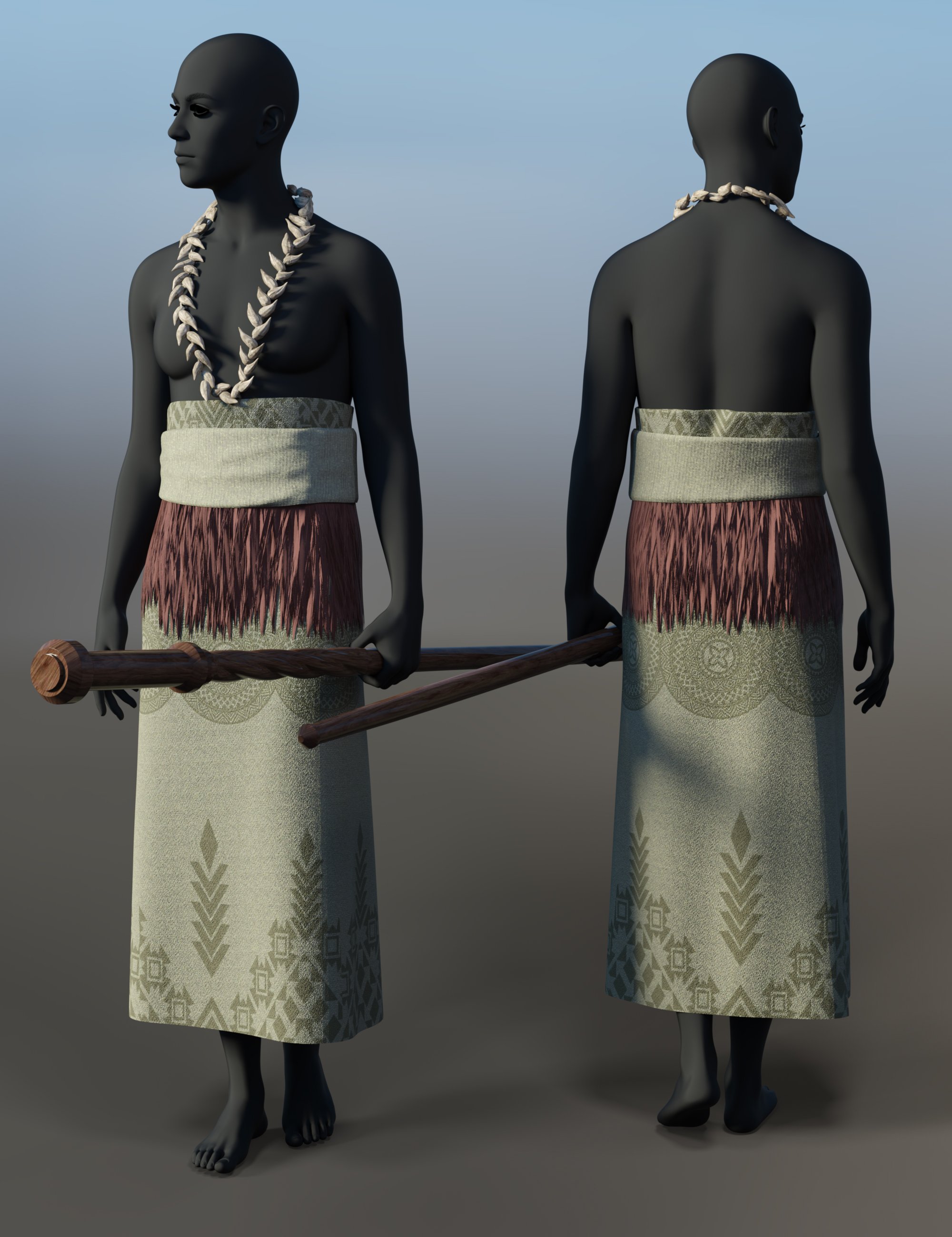 AH dForce Samoan Outfit Texture Add-on