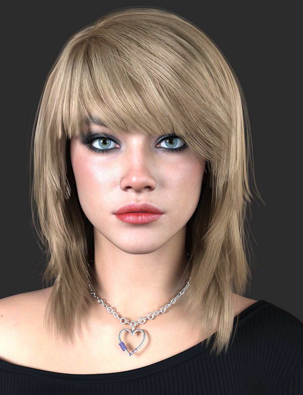 Sally Hair for Genesis 9 by: SWAM, 3D Models by Daz 3D