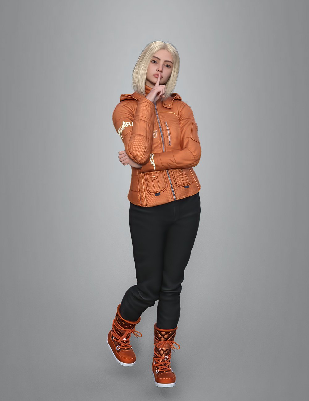 Winter Down Coat Outfit for Genesis 9